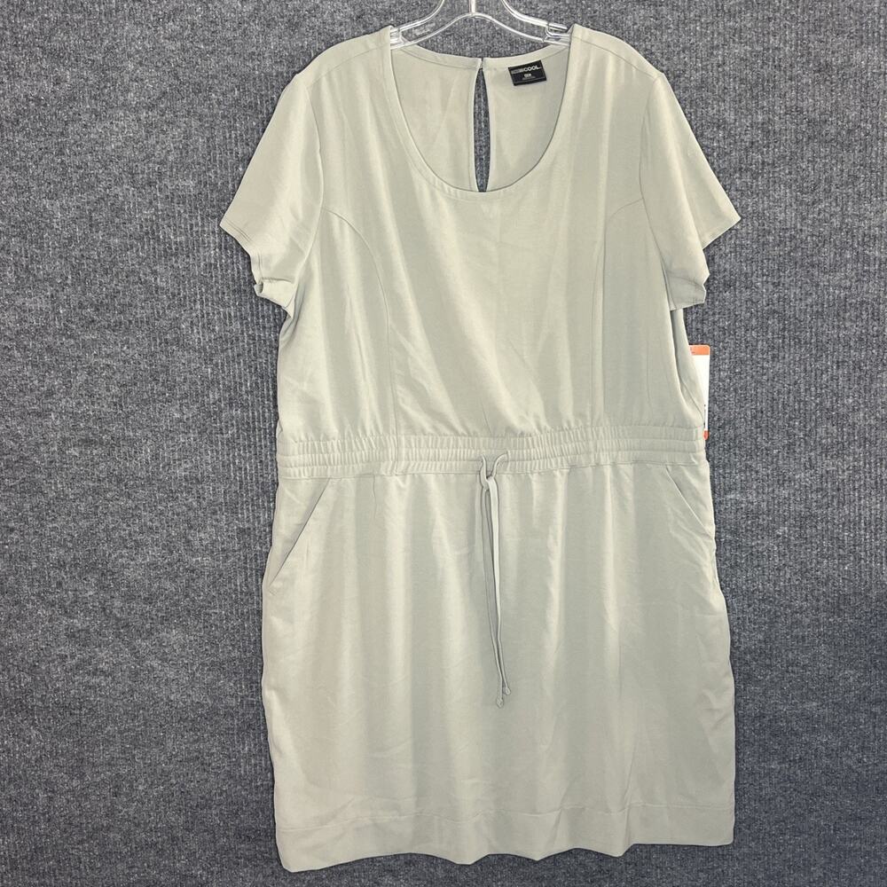 32 Degrees Cool Womens Activewear Dress Size XXL Green Pockets Elastic Waist New